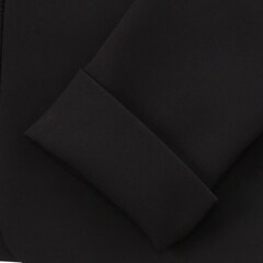 【特価】【着丈100cm以上】洗える スタンドカラージャケット ボレロ風7分袖ウエストゴム前開きワンピース