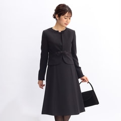 アンサンブル トールサイズ 取り外しリボン付ノーカラージャ スーツのaoki公式通販