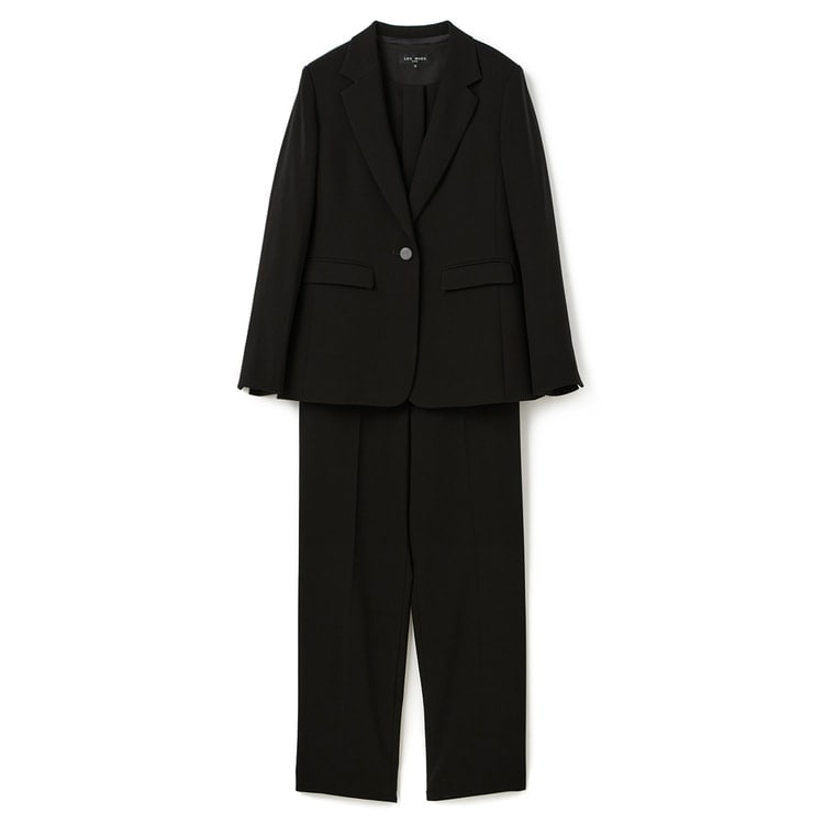 3点セット】洗えるテーラードジャケット タックブラウス付 パンツ