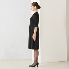 ノーカラージャケット 5分袖ワンピース【AOKI公式通販】