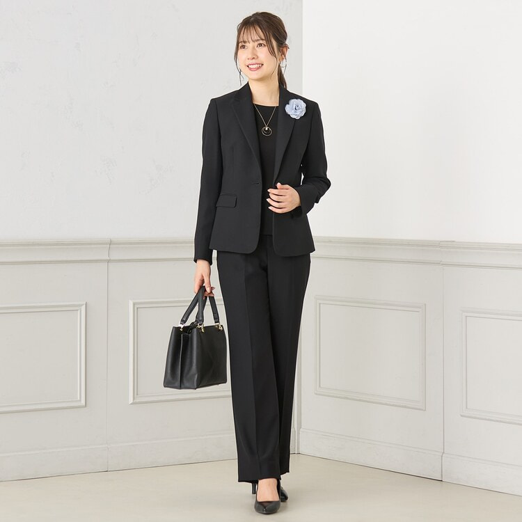 洗える ストレッチ フォーマルパンツ セットアップ着用可