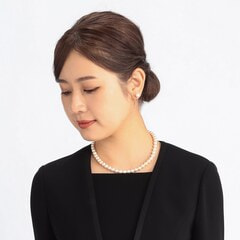 マグネット式 貝パールネックレス・イヤリングセット【AOKI公式