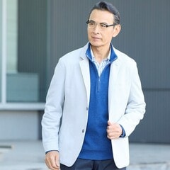 L＆Wデザイン】尾州ニットコンバーチブルジャケット【AOKI公式通販】