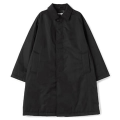Oversized stainless Balmacaan coat