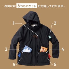 L＆Wデザイン】上熱シリーズ ストレッチ TAPOKE フード付き