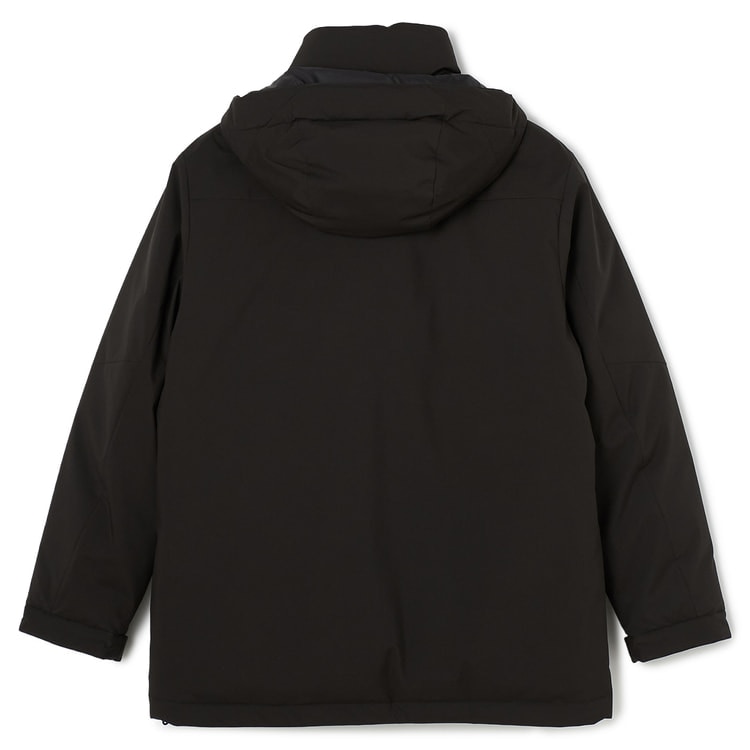 L＆Wデザイン】はっ水 フード取り外し可能 ハイブリットダウンパーカー