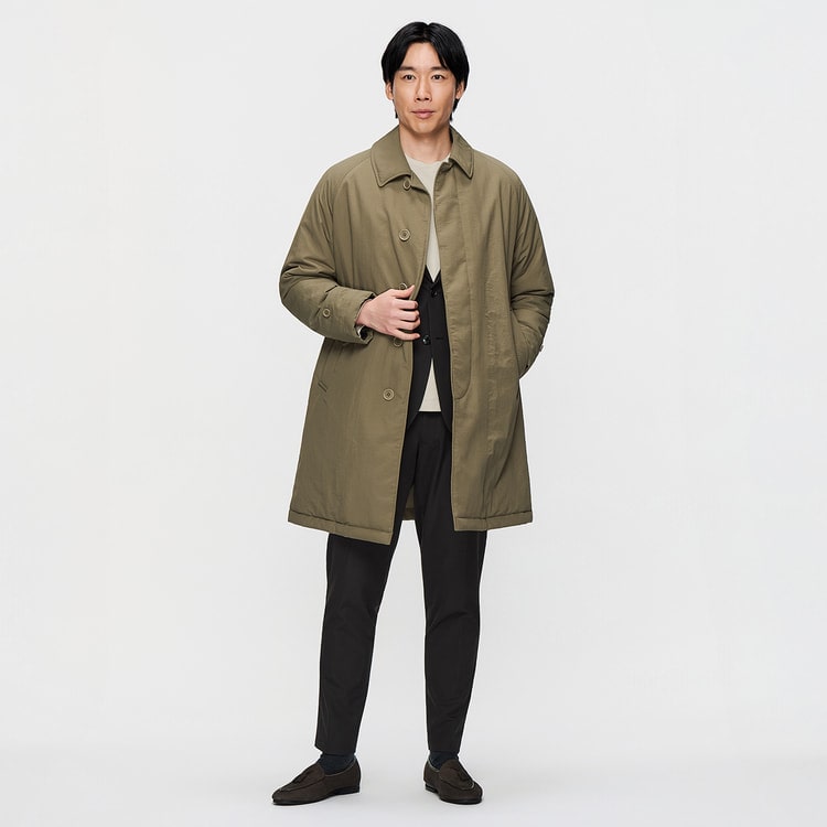 L＆Wデザイン】はっ水 中綿ステンカラーコート【AOKI公式通販】