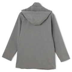 L＆Wデザイン】はっ水 フード取り外し可能 ウールライク薄中綿ハーフ
