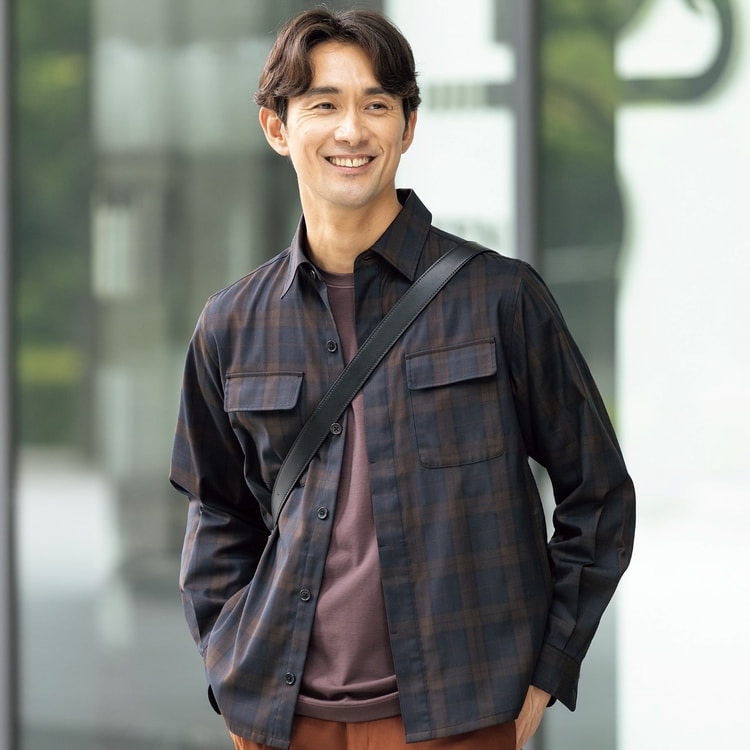 ブラックホワイトチェック柄ジャケット Check pattern splicing denim collar jacket blouson ユニ