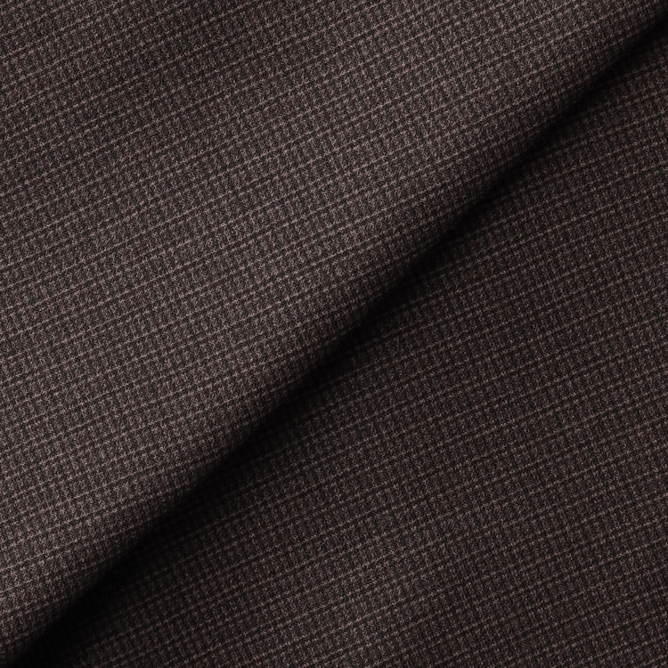 パジャマスーツ】プリントジャージー シャツアウター 茶千鳥格子