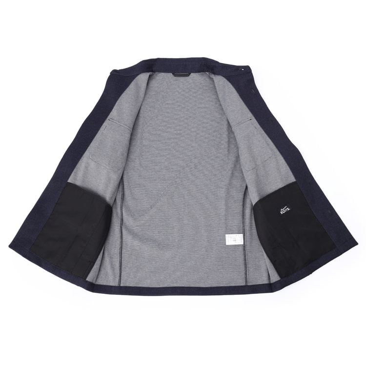 パジャマスーツ】プリントジャージージャケッツ 紺 セットアップ着用可