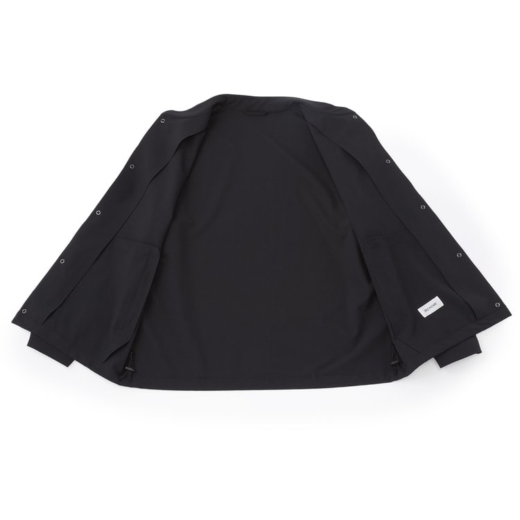 BIZ MOVE】スタンドカラーストレッチアウター セットアップ着用