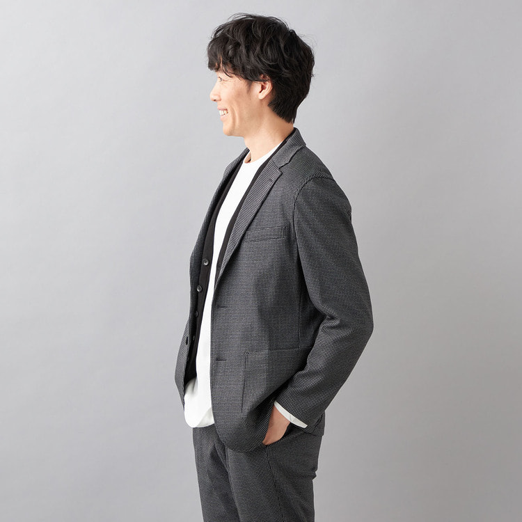 アウトレット】【パジャマスーツ】プリントジャージジャケット グレー