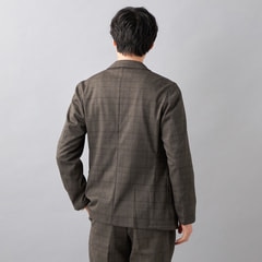 アウトレット】【パジャマスーツ】プリントジャージージャケット 茶