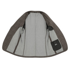 アウトレット】【パジャマスーツ】プリントジャージージャケット 茶