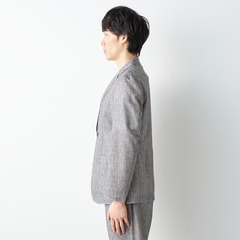 【未使用タグ付】アオキ エアクールプリントメッシュ セット ヘリンボーン XL パジャマスーツ】エアクール プリントメッシュジャケット ヘリンボーン