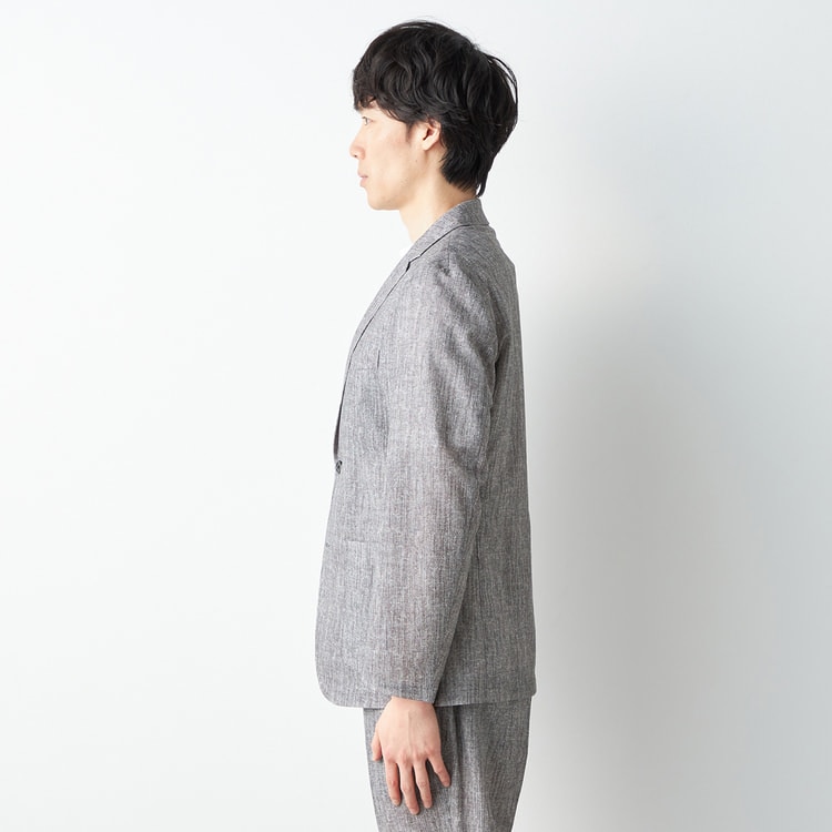 パジャマスーツ】エアクール プリントメッシュジャケット ヘリンボーン