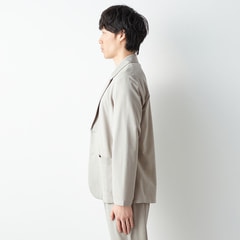 パジャマスーツ】リラックス 冷感ジャージージャケット ベージュ