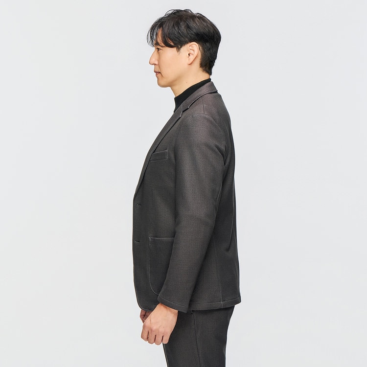 パジャマスーツ】プレミアムダウンファブリックジャケット グレー