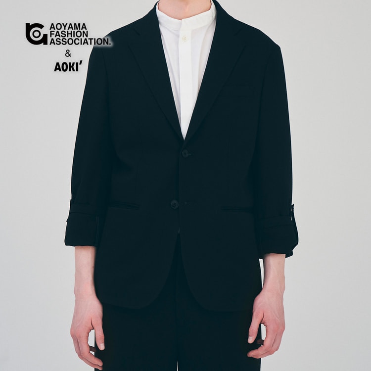 新品　パジャマスーツ２着　ジャケット2点&パンツ2点　4通りに着回し可能 パジャマスーツ】AOKI&AFAコラボ 2ボタンジャケット ユニ