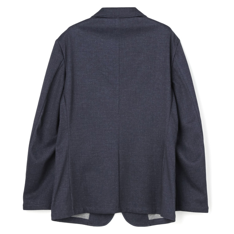 AOKI【未使用タグ付】洗える♪プリントジャージパジャマスーツセット　ネイビーS アウトレット】【パジャマスーツ】プリントジャージジャケット 紺無地