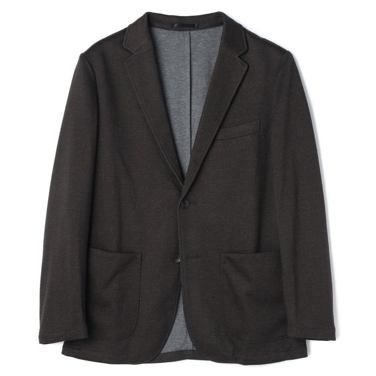 パジャマスーツ】プリントジャージージャケット こげ茶 セットアップ