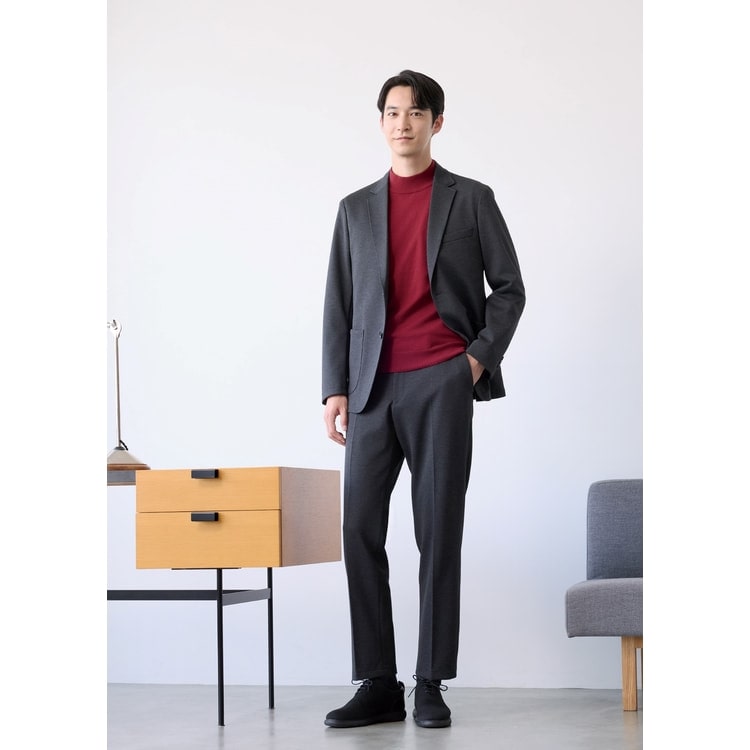 AOKI【未使用タグ付】冷感ジャージパジャマスーツ セット グレーゆったりL パジャマスーツ】冷感ジャージージャケット グレー セットアップ