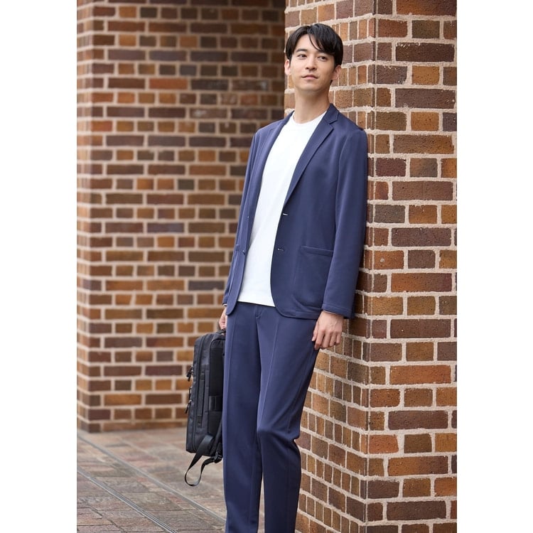 PP-[P] 3枚セット パジャマスーツ】スタンダードジャケット 紺 セットアップ着用可