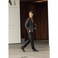 パジャマスーツ】スタンダードジャケット 黒 セットアップ着用可【AOKI