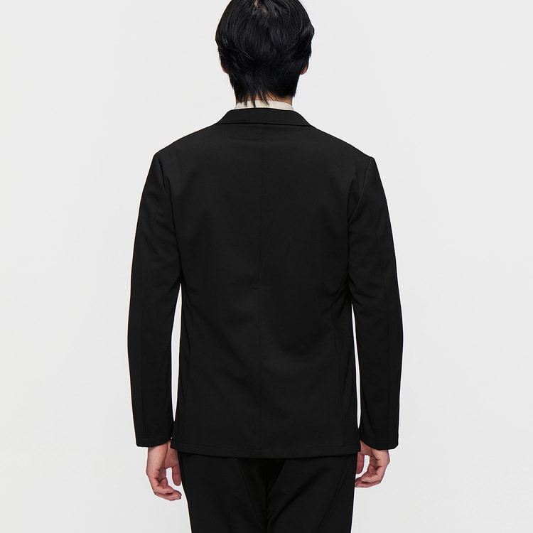 特価】【パジャマスーツ】プリントジャージージャケット 黒