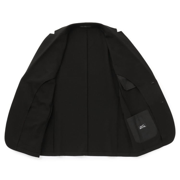 パジャマスーツ】プリントジャージージャケット 黒 セットアップ着用可