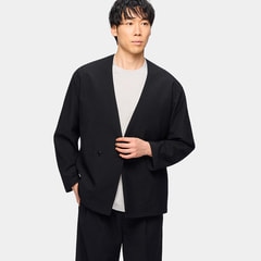 パジャマスーツ】スーパーエアクール トリコットサッカーノーカラー