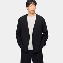 パジャマスーツ】スーパーエアクール トリコットサッカーノーカラー
