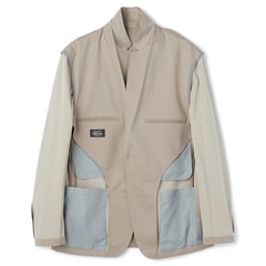 新品 アオキ⭐️ジュンコシマダ カルゼジャージー ノーカラーセットアップスーツ パジャマスーツ〉プレミアムジャージージャケット｜洗える・ストレッチ
