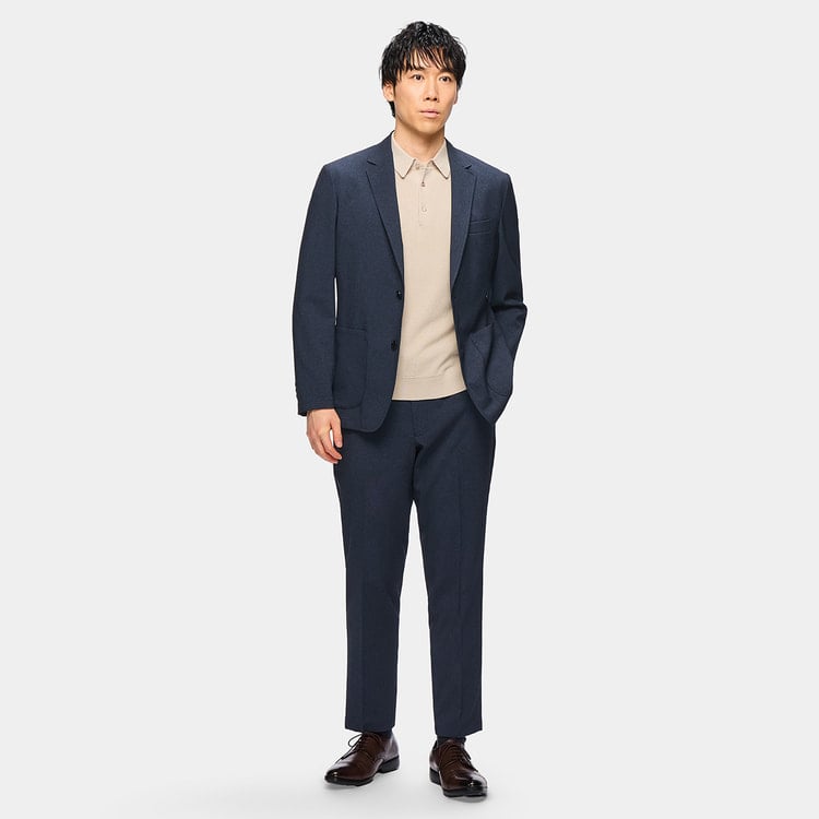 +CLOTHET 春夏秋セットアップ ウール　easy 紺 サイズ1 Autumn & Winter Set-up Collection | ＋CLOTHET ONLINE