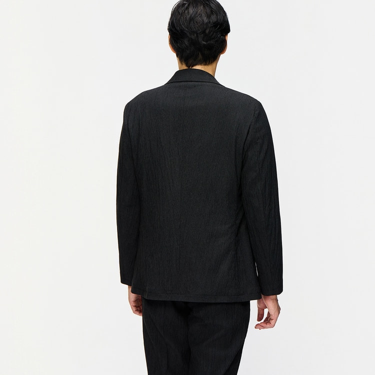 ヤンガオ　yanggao トラックスーツ　セットアップ黒 パジャマスーツ】スーパーエアクール 楊柳ストレッチジャケット 黒