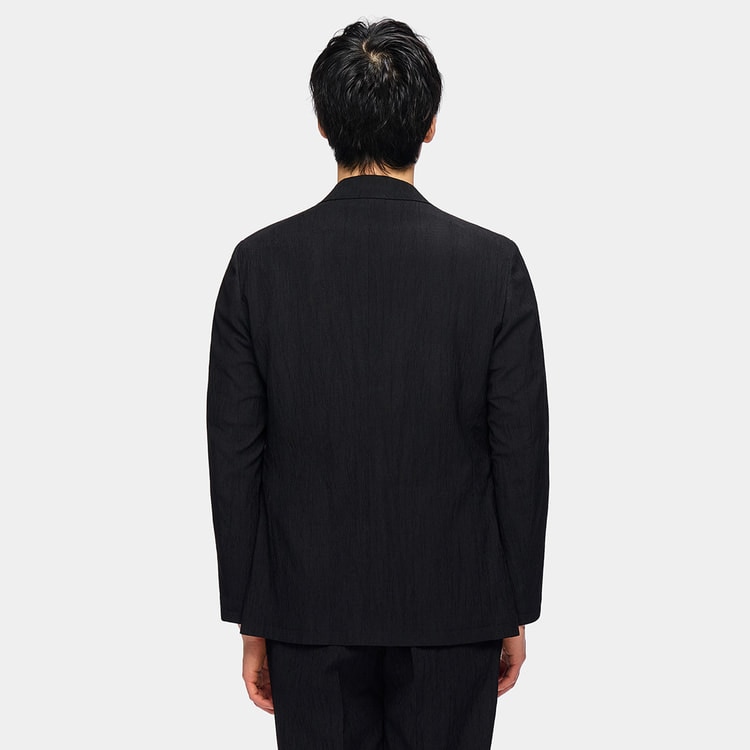 パジャマスーツ】スーパーエアクール 楊柳ストレッチジャケット 黒