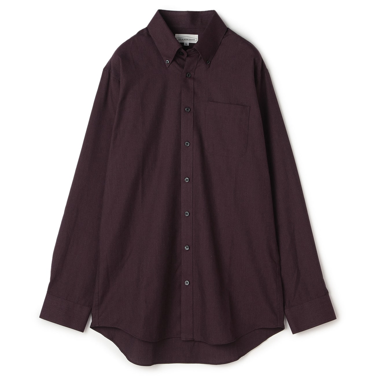 Easy Care Peach Brushed Button-down shirt Solid Color