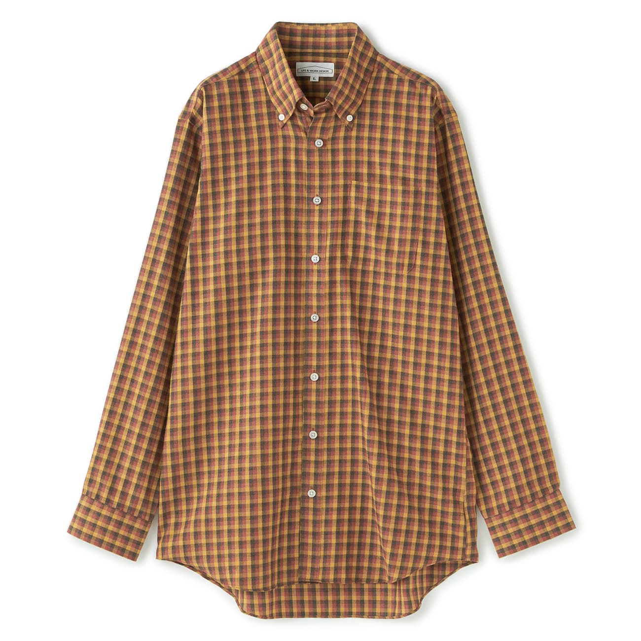 Easy Care Peach Brushed Button-down shirt