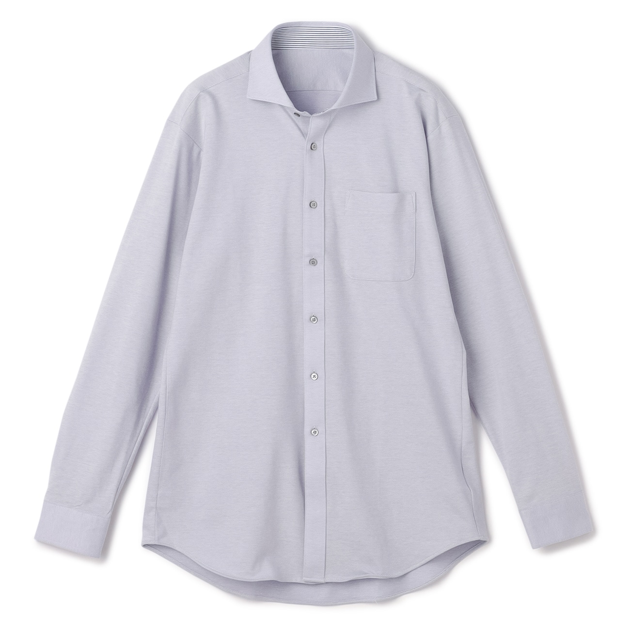 【ビズニットシャツ】ノンアイロン ストレッチ カッタウェイシャツ LES MUES