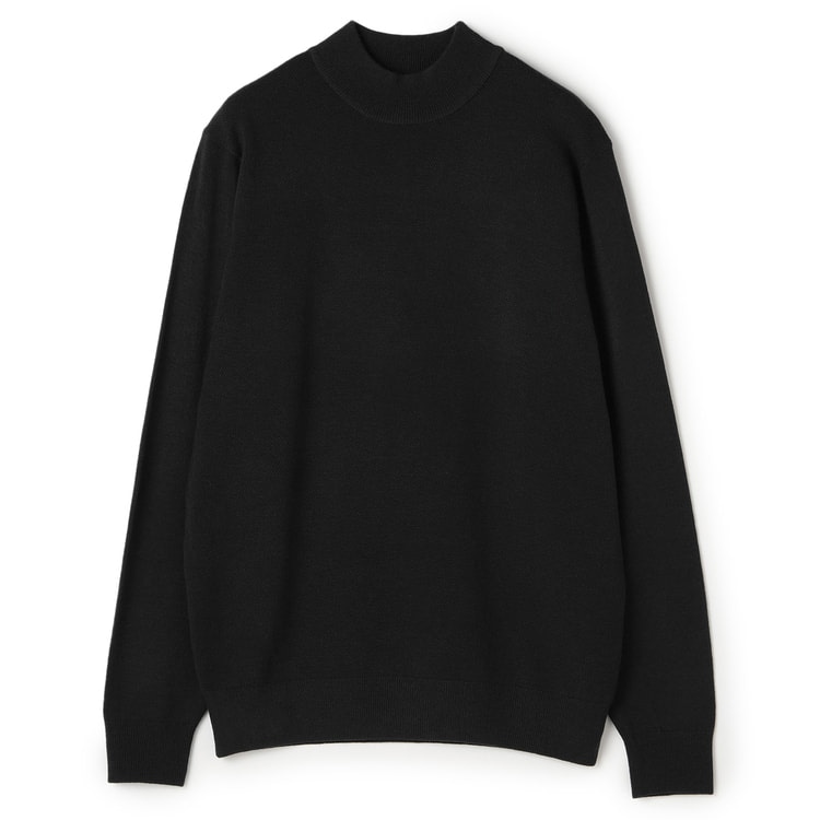 ≪Featured in the December issue of Begin≫ [L&W Design] Tailor series High neck sweater with front pattern