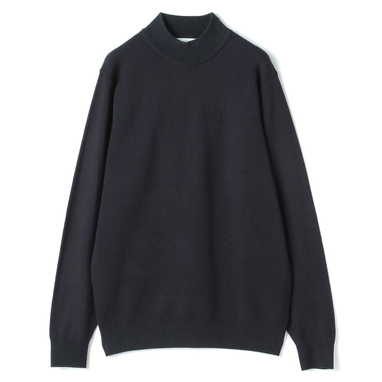 ≪Featured in the December issue of Begin≫ [L&W Design] Tailor series High neck sweater with front pattern