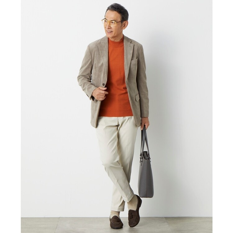 L＆Wデザイン】仕立て屋シリーズ モックネックセーター無地