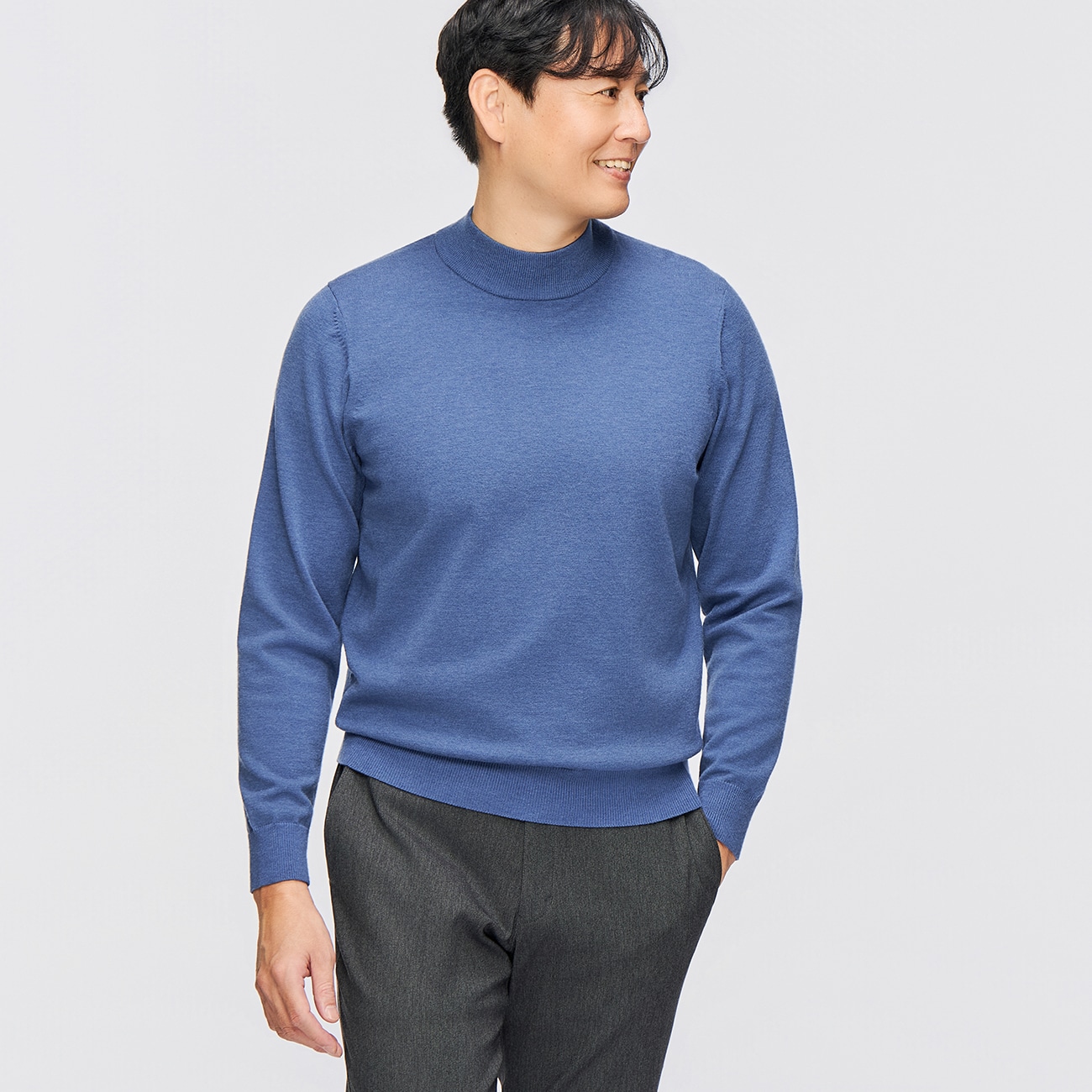 【L＆Wデザイン】スーツ屋の仕立てたセーター モックネック