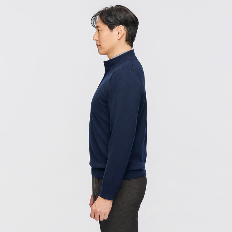 L＆Wデザイン】スーツ屋の仕立てたセーター ハーフジップ【AOKI公式通販】