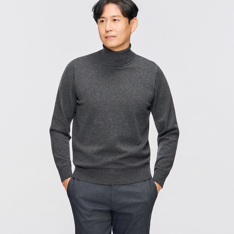 L＆Wデザイン】スーツ屋の仕立てたセーター タートルネック【AOKI公式