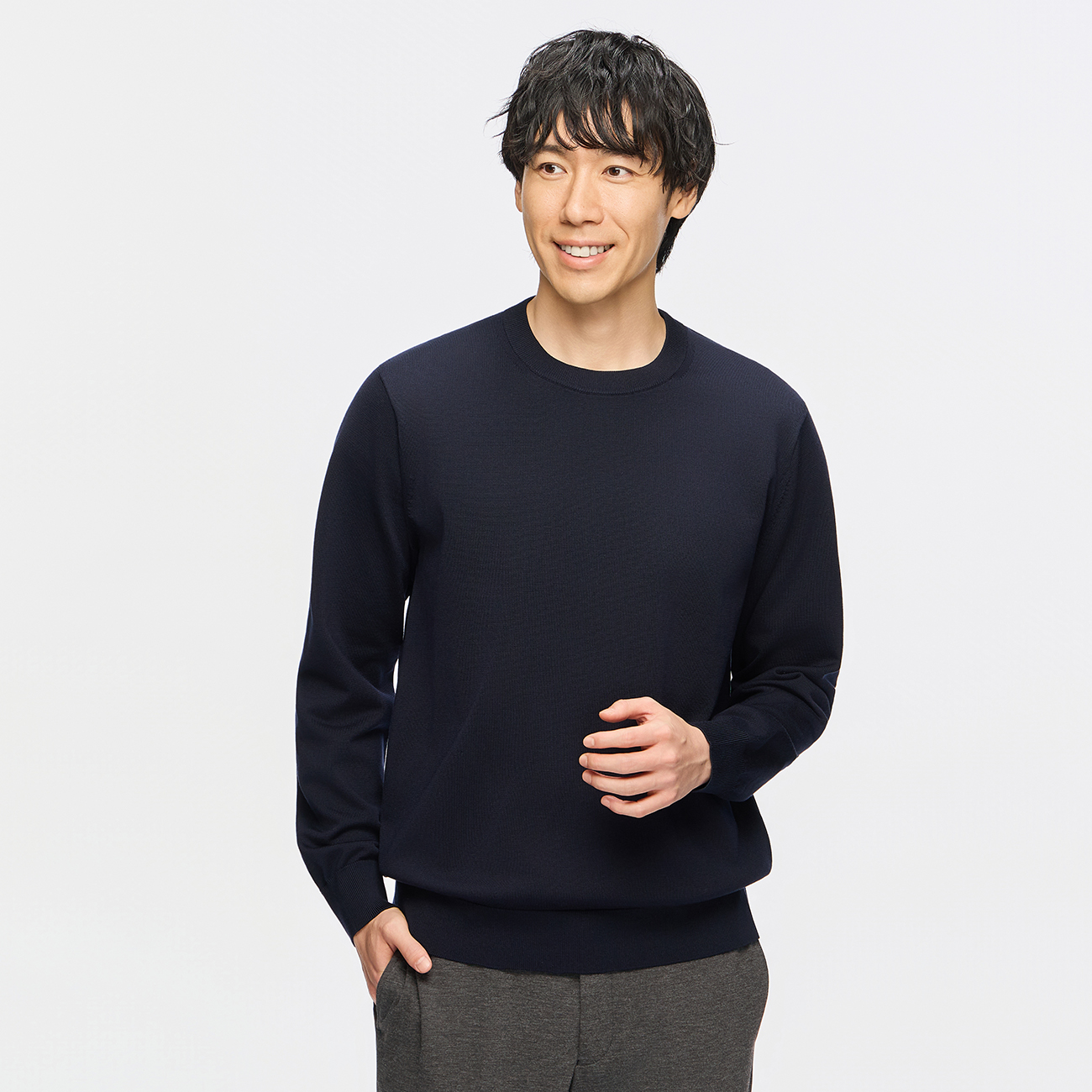 シーズンレスクルーネックニット｜洗える
