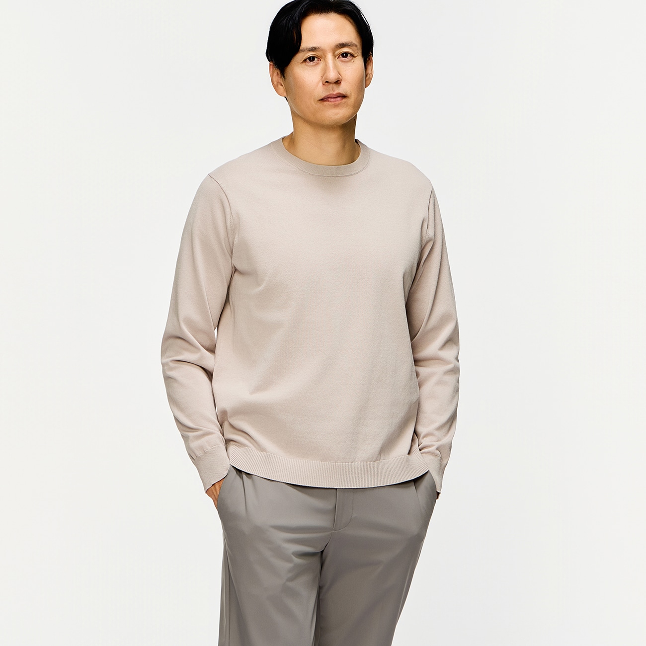 【L＆Wデザイン】スーツ屋の仕立てたドライクルーニット