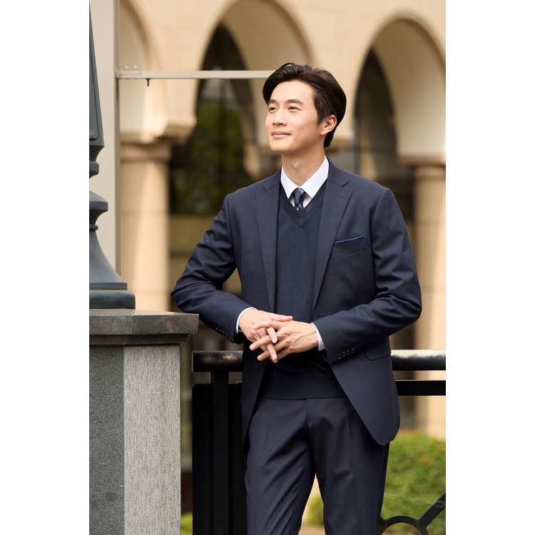 ビズニットセーター】Vネックベスト LES MUES【AOKI公式通販】