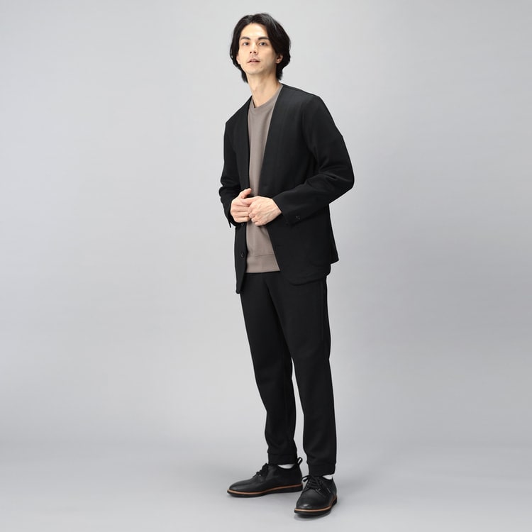 パジャマスーツ ジャージー セットアップ M ブラック 黒 - 通販